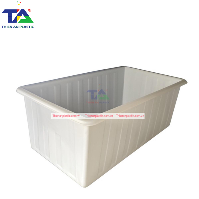 Thùng Nhựa Chữ Nhật 1250 Lít (KT: 120 x 120 x 91cm)