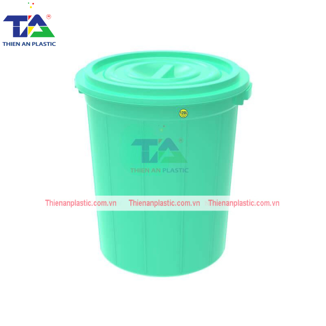 Thùng Tròn Có Nắp 220L (KT: 720 x 720 x H855 mm)