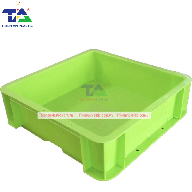 Thùng Nhựa Đặc TTA 331 (KT: 330 x 330 x 100mm)