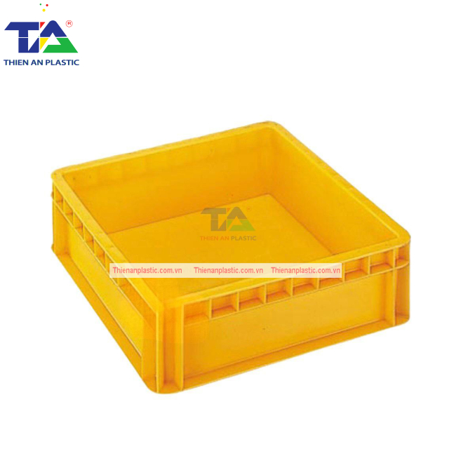 Thùng Nhựa Đặc NMC 401 (KT: 430 x 430 x 140mm)