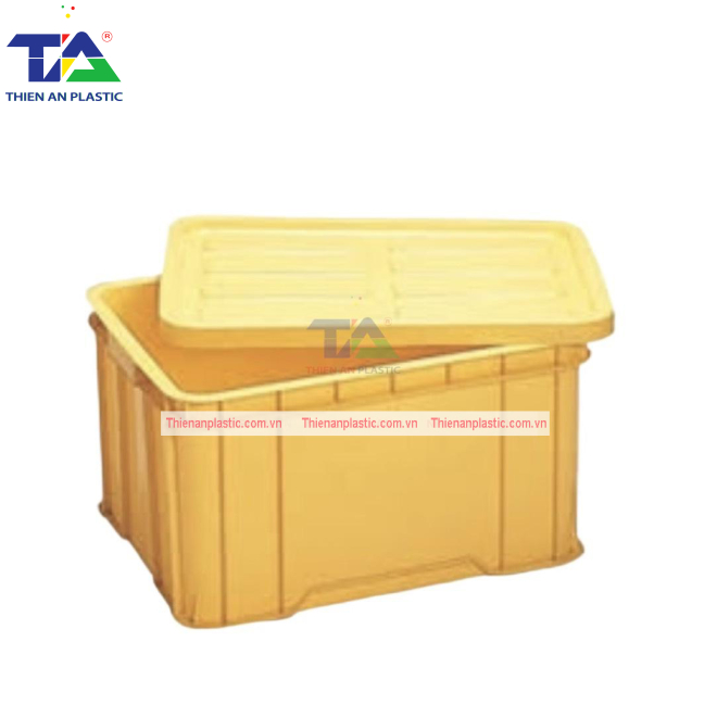 Thùng Nhựa Đặc NMC 406 (KT: 555 x 395 x 310mm)