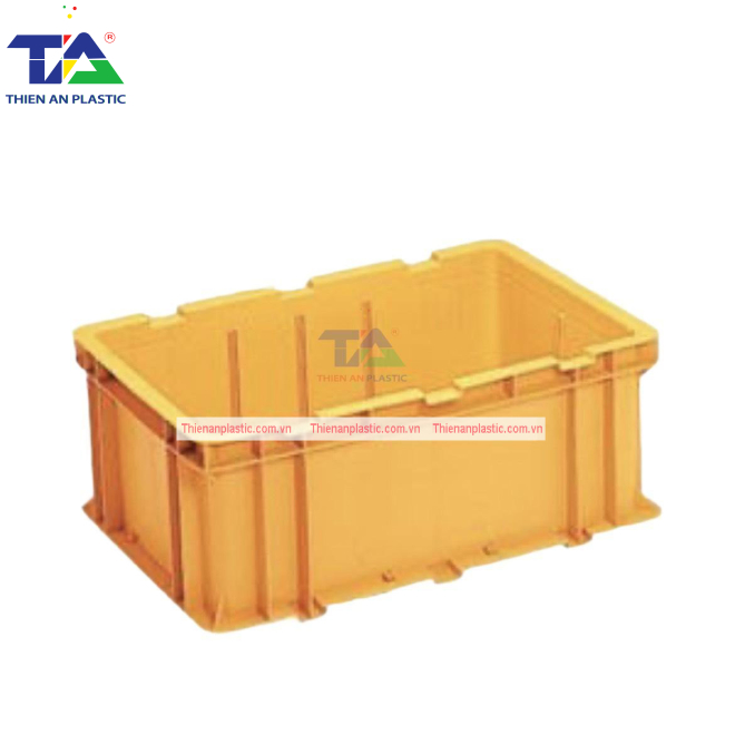 Thùng Nhựa Đặc NTC 602 (KT: 600 x 400 x 240mm)