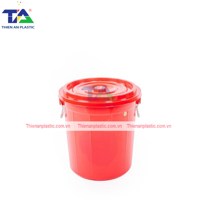 Thùng Tròn Có Nắp 35L (KT: 390 x 390 x H415 mm)